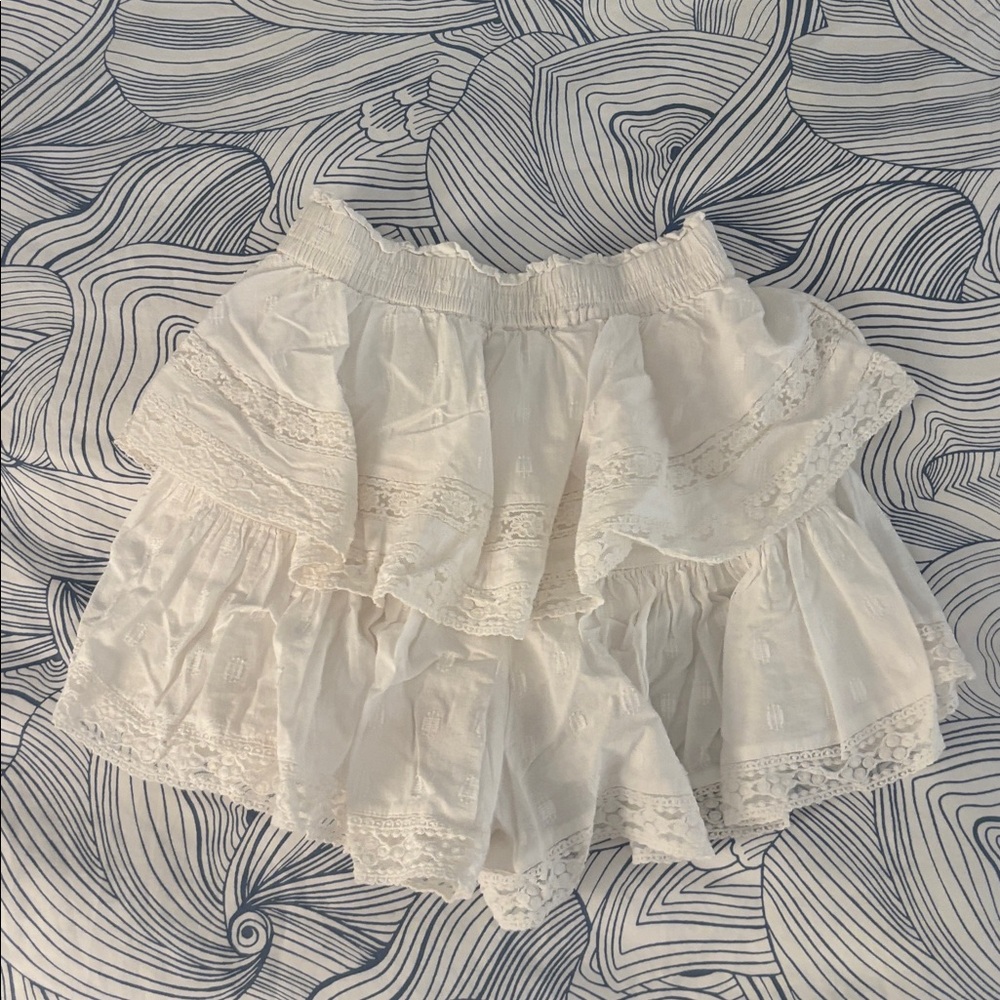 American Eagle Outfitters White Ruffled Skort in Size S - Picture 5 of 5